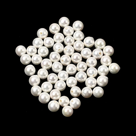 Electroplated Shell Pearl Beads BSHE-B008-05A-6mm-1