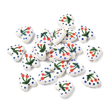 Handmade Porcelain Enamel Beads PORC-K011-02E-1