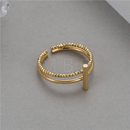 Brass Cuff Open Rings for Women WGEB30E-03-1