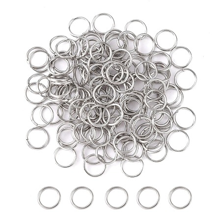Tarnish Resistant 304 Stainless Steel Open Jump Rings STAS-E067-05-7mm-1