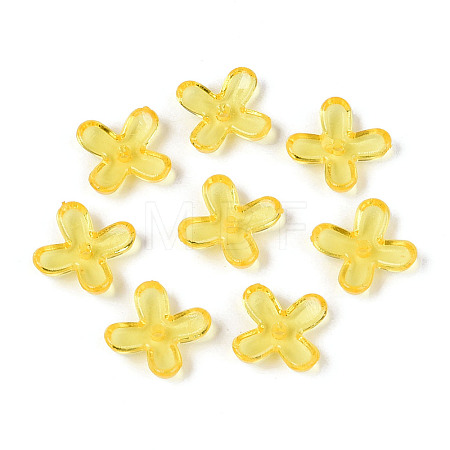 Transparent Plastic Bead Caps KY-N025-08-1