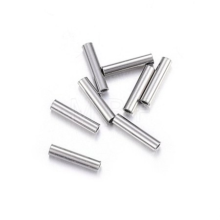 Non-Tarnish 201 Stainless Steel Tube Beads X-STAS-O107-07P-B-1