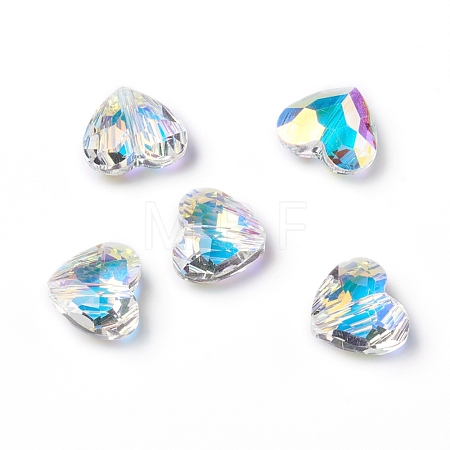 Electroplate Glass Beads X-RGLA-L024-L02-001AB-1