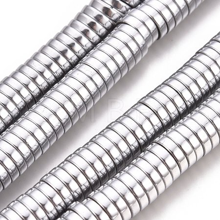 Electroplate Non-magnetic Synthetic Hematite Beads Strands X-G-F300-17C-01-1