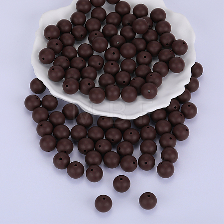 Round Silicone Focal Beads SI-JX0046A-22-1