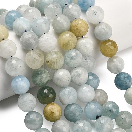 Natural Aquamarine Beads Strands G-L642-F05-12mm-1