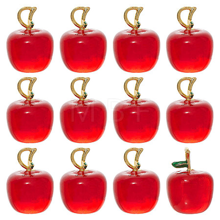 12Pcs Handmade Lampwork Pendants LAMP-CA0001-13B-1