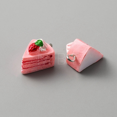 Opaque Resin Pendants RESI-CJC0012-18-1
