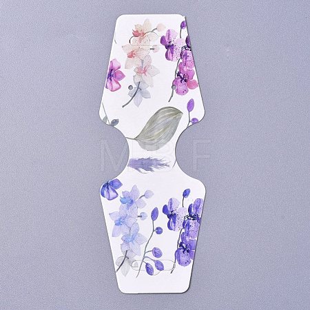 Cardboard Fold Over Paper Display Hanging Cards CDIS-E007-08-1