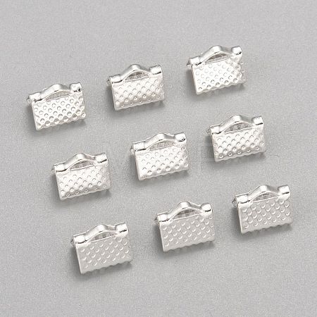 Iron Ribbon Crimp Ends E004Y-S-01-1
