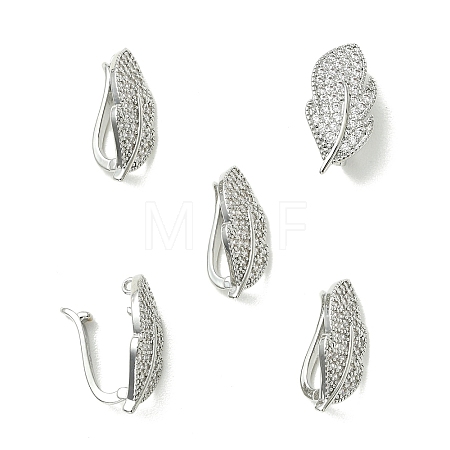 SHEGRACE Bras Micro Pave Clear Cubic Zirconia Snap Clasps XGRQ5F095-808P-1