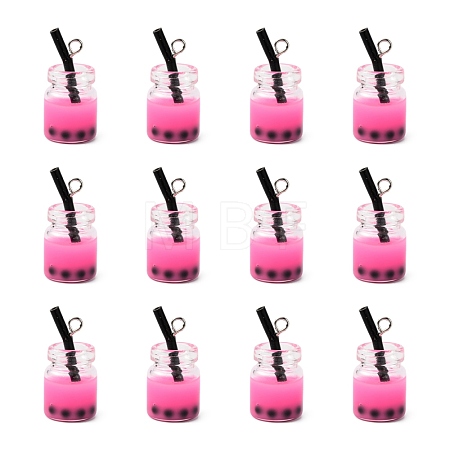 Glass Bottle Pendants X-CRES-S359-01G-1