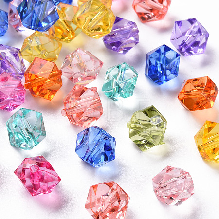 Transparent Acrylic Beads X-TACR-S154-15B-1