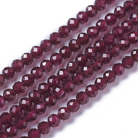 Natural Garnet Beads Strands G-F596-03-2mm-1