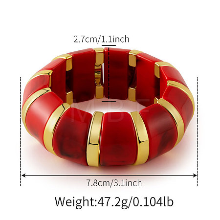 Acrylic Bead Bangles for Women FS-WG59988-03-1