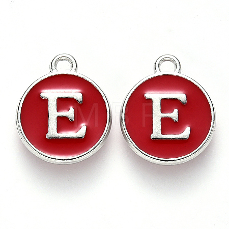 Platinum Plated Alloy Enamel Charms LS-ENAM-S118-03E-P-1