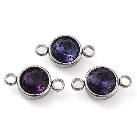 Glass Connector Charms GLAA-G018-P15-1