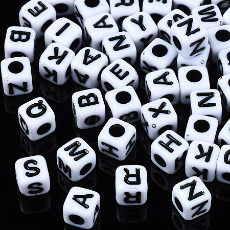 Opaque Acrylic Beads SACR-S273-35D-01-1