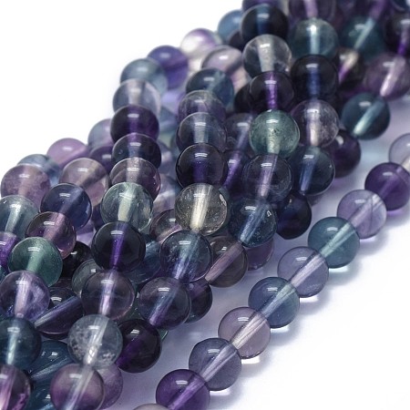 Natural Fluorite Beads Strands G-I249-B02-01-1