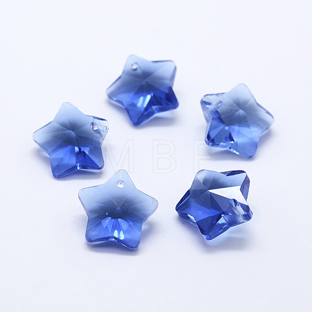 Transparent Glass Pendants X-GLAA-P037-04-02-1