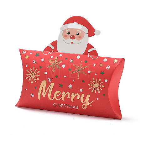 Christmas Theme Paper Pillow Gift Boxes CON-B012-02-1