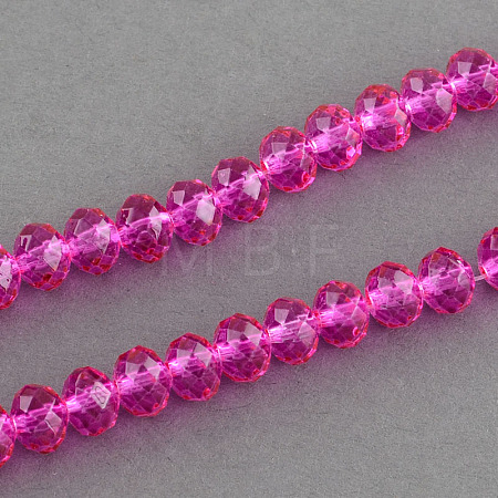 Spray Painted Glass Bead Strands X-DGLA-R030-6mm-06-1