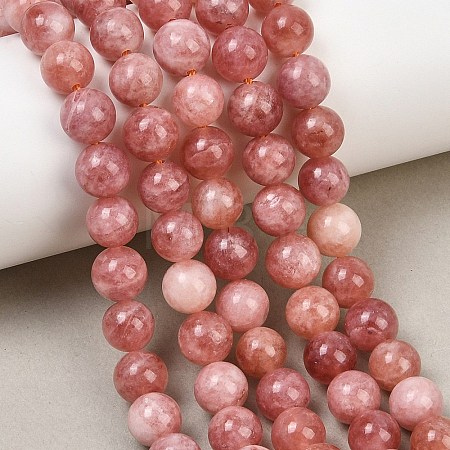 Natural Dyed White Jade Beads Strands GG-CBAEB22-B01-8mm-09-1