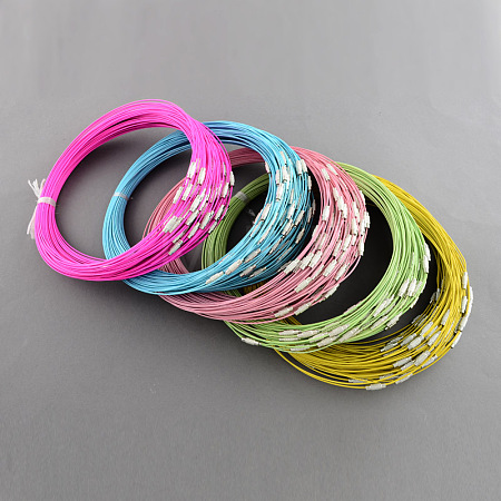 Steel Wire Bracelet Cord DIY Jewelry Making TWIR-R004-M-1