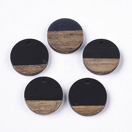 Resin & Walnut Wood Pendants RESI-S358-02C-08-1-1