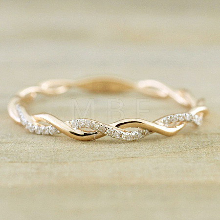 Alloy and Crystal Rhinestone Finger Rings FS-WGF6D8C-04-1