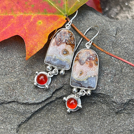 Alloy Enamel Dangle Earrings FS-WG6E131-05-1