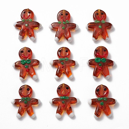 Handmade Lampwork Beads Strands LAMP-N021-025-1