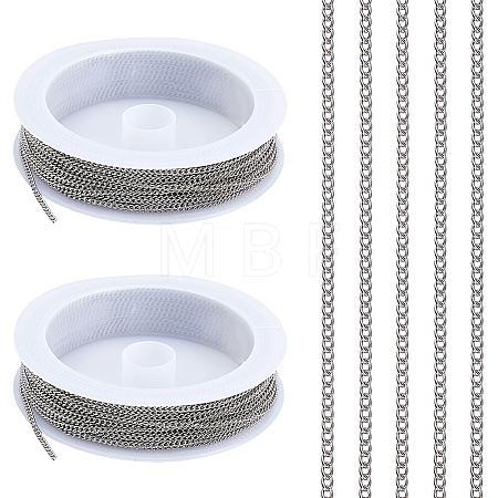 20M 304 Stainless Steel Curb Chains CHS-DC0001-07-1