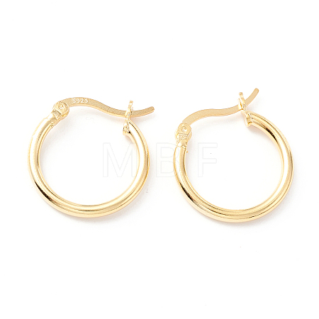 925 Sterling Silver Hoop Earrings STER-P047-13B-G-1