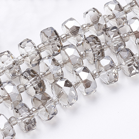 Electroplat Glass Beads Strands X-EGLA-Q092-10mm-D04-1