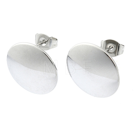 Tarnish Resistant 201 Stainless Steel Stud Earrings EJEW-K270-06B-P-1
