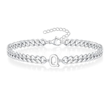Letter 304 Stainless Steel Link Bracelets FS-WG7830E-41-1