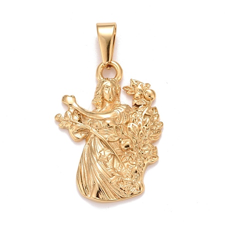 Ion Plating(IP) 304 Stainless Steel Pendants STAS-D165-14G-07-1