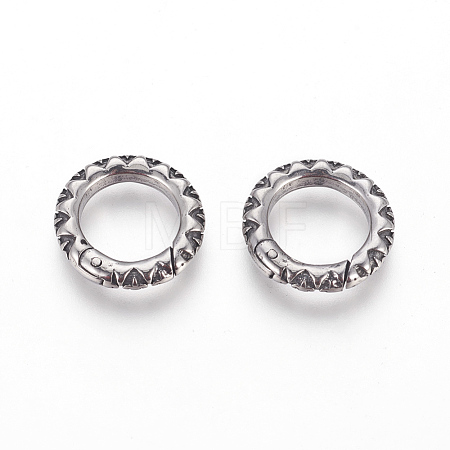 304 Stainless Steel Spring Gate Rings STAS-P217-13AS-01-1