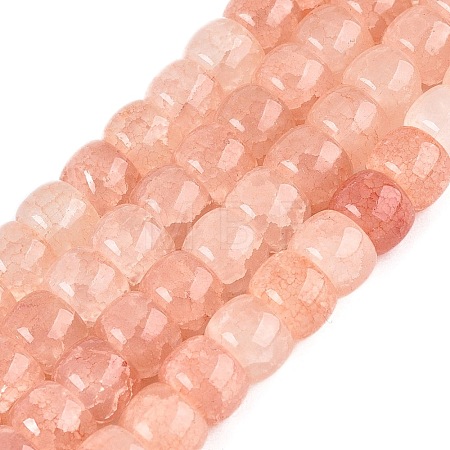 Ombre Effect Dyed Glass Beads Strands GLAA-Q106-05B-A02-1