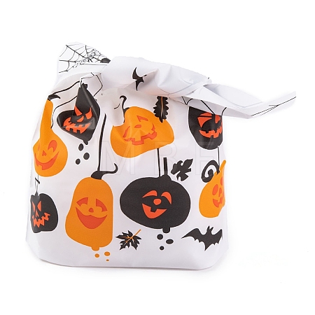 100Pcs Rabbit Shaped Halloween Candy Plastic Bags ABAG-U001-02R-1