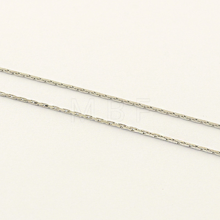 Tarnish Resistant 304 Stainless Steel Boston Chain CHS-R007-0.8mm-1