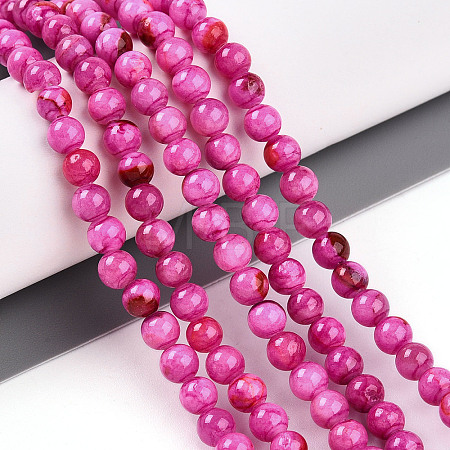 Natural Persian Jade Beads Strands G-A255-A02-04C-1