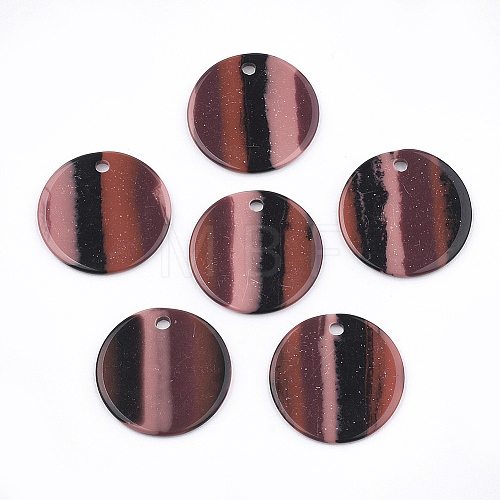 Resin Pendants RESI-T022-08B-1