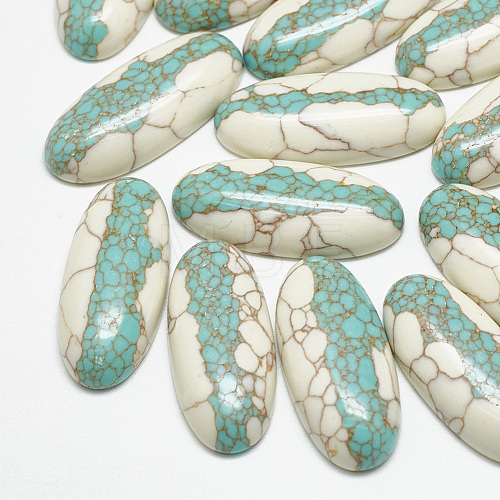 Synthetic Turquoise Cabochons TURQ-S290-38-1