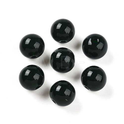 Opaque Solid Color Glass Beads GLAA-N007-10mm-A05-1