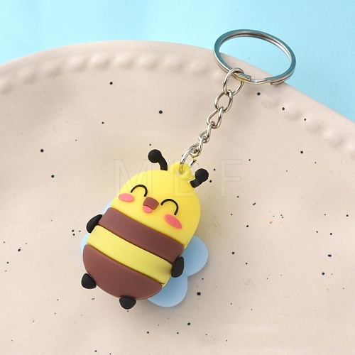 Plastic Bees Keychain PW-WGBBAC6-05-1