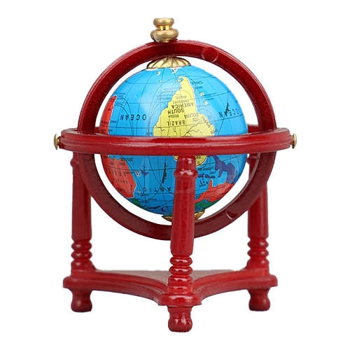 Plastic Tripod Vertical Globe Miniature Ornaments PW-WGAAB9D-01-1