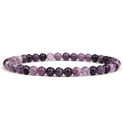 4MM Natural Lepidolite Stretch Bracelets RP2095-13-1