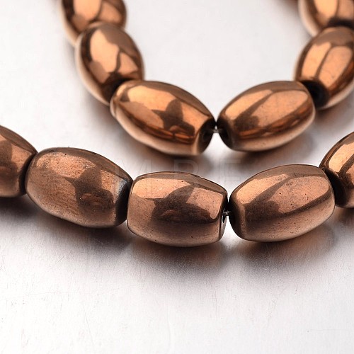 Electroplate Non-magnetic Synthetic Hematite Bead Strands G-F300-44-08-1